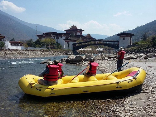 Bhutan active holiday rafting
